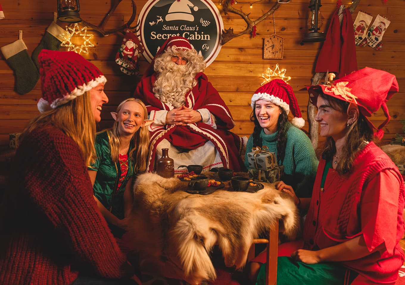 Santa Claus and guest