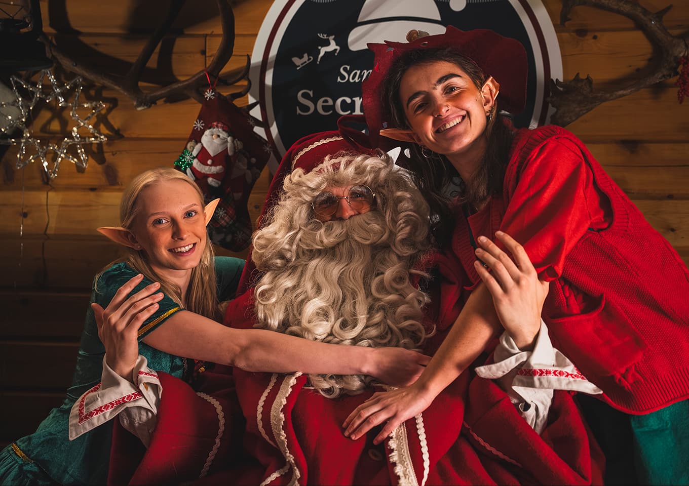 Santa Claus and guest