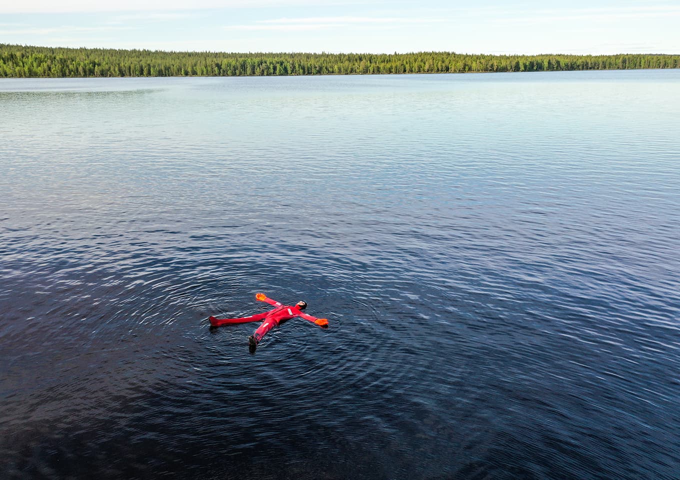lake floating