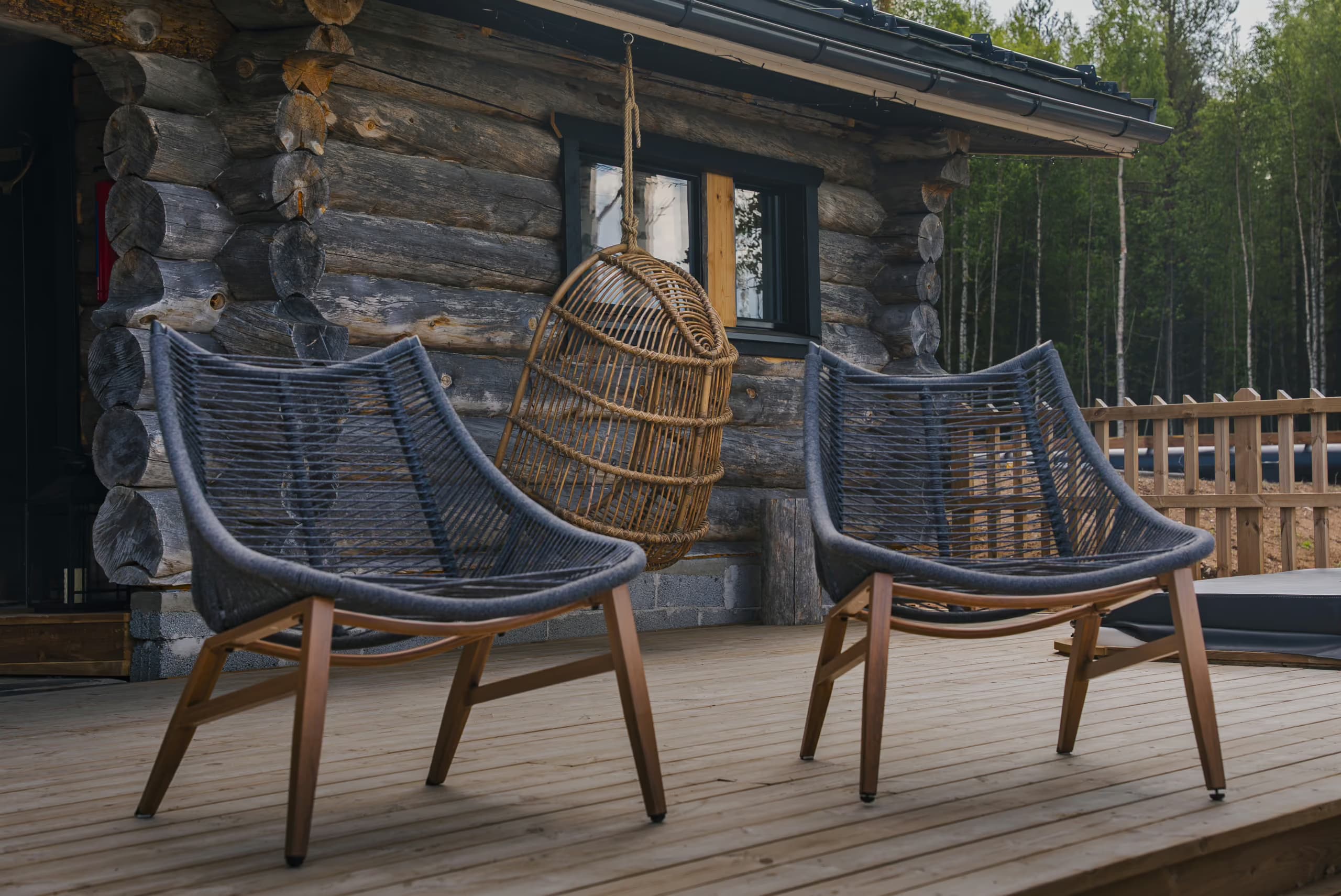 Terrace of the Lakeside Sauna at Aito Resort