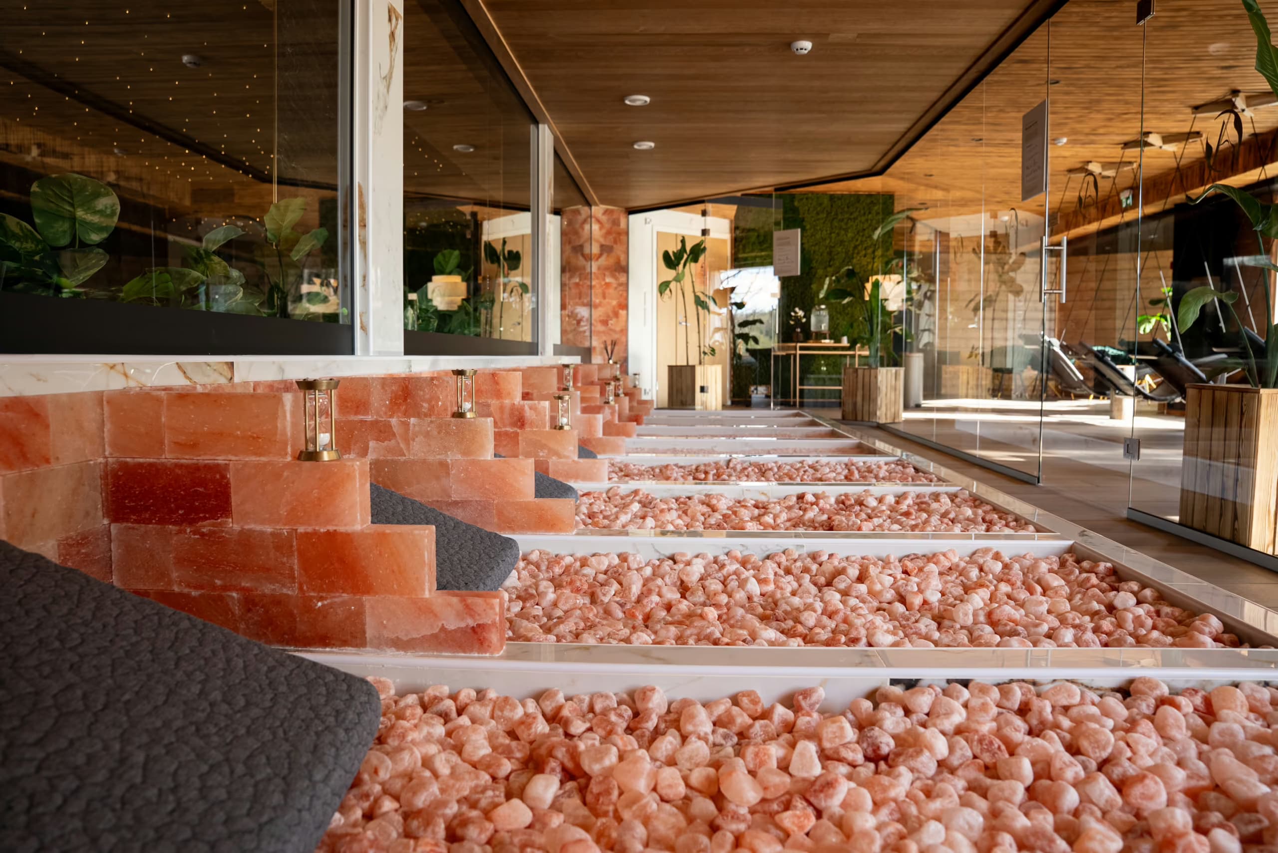Himalayan salt beds at Aito Resort's Arctic Spa Centre