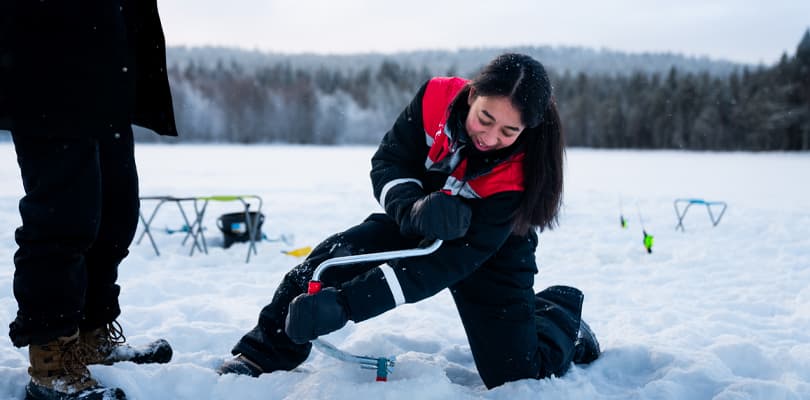 Ice fishing
