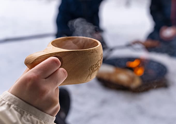 Eeron Polku Kuksa with hot drink