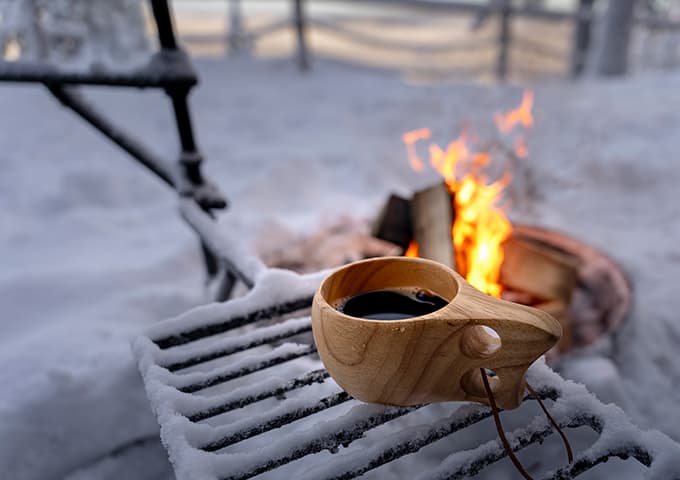 Kuksa with coffee