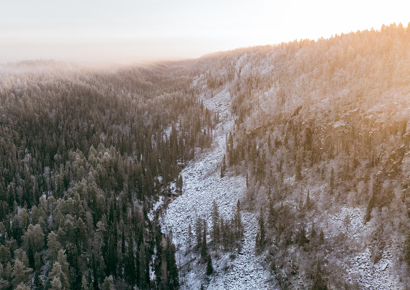Korouoma Frozen Waterfalls