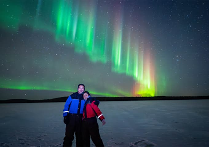Northern lights and customers