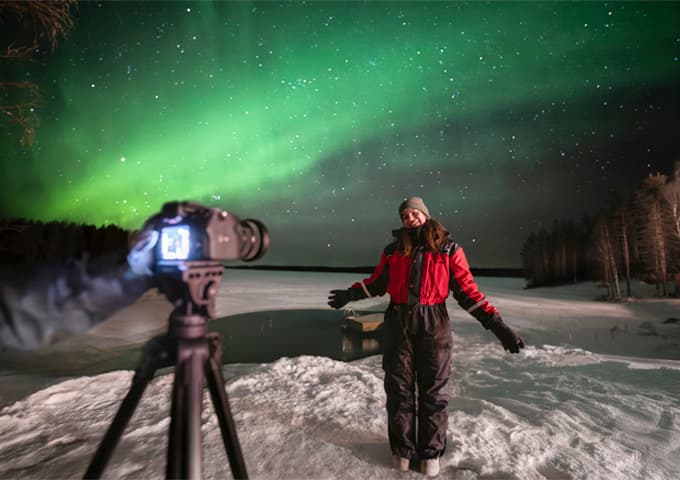 Northern lights and customers