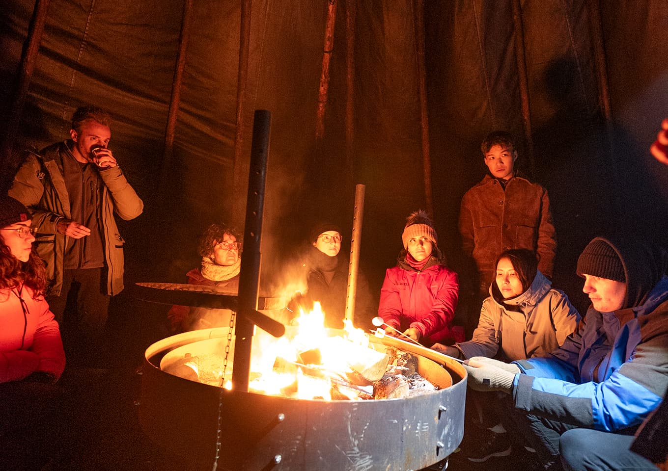 Northern lights and bbq