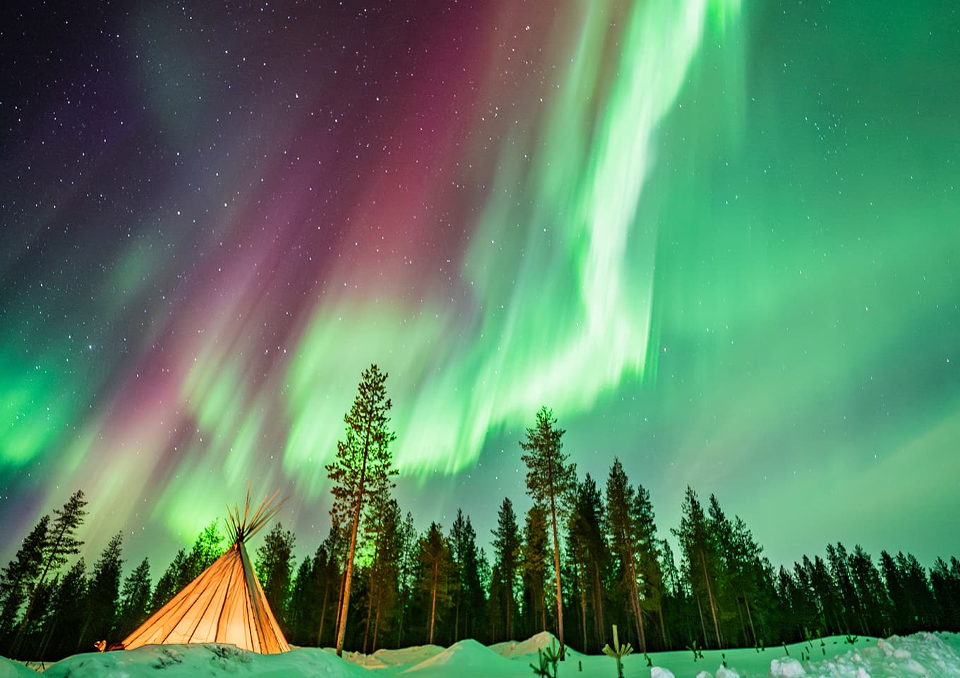 Northern lights and bbq